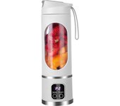 Batidora Portátil para Smoothies，Picadora de Frutas Eléctrica Portátil de Acero Inoxidable Capacidad de 450ml