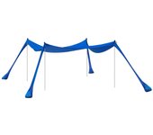 SoBuy Tienda de Playa Lycra Carpas para Playa con Anclas de Bolsa de Arena para Picnic en la Playa Pesca Camping 400 x 400 x 200 cm OZT02-DB ES
