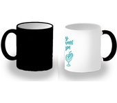 MERCHANDMANIA Taza Mágica frase graciosa hoy cambiamos el gyn por el gin magic mug