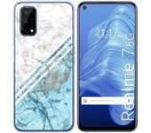 Tumundosmartphone Funda Gel Tpu para Realme 7 5G diseño Mármol 02 Dibujos
