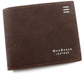 Cartera corta personalizada de nuevo estilo para hombre, monedero de moda para hombre, cartera con pantalla de seda, cartera de mano esmerilada para hombre