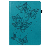 Luxury Business Flip Flower Texture Leather Tablet Case for Samsung TabA9 A9 Plus Solid Color Skin Feel Shockproof Protect Cover