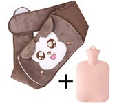 Hot Water Bag for Menstruation Hot Pack Pouch Microwave Heating Plush Cover Stomach Belt Warm Waist Cover Hot Water Bottle Bag