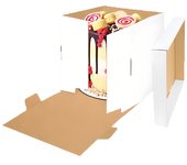 Glotomania Caja para Tarta Reversible Blanca y Kraft 34 X 35 Cm