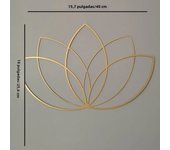 Lotus Gold Wall Decor Metal Wall Art Yoga Teacher Gift Lotus Flower Design for Modern Living Room and Above Bed Home Decor