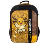 Pokemon, Mochila Pokemon Pikachu Grande, 3 Compartimentos, Bolsillo Lateral, Asa de Mano, Tirantes Regulables, Acolchados, Ergonómicos, Junior, 42 x 31 x 13 cm, Kiglam