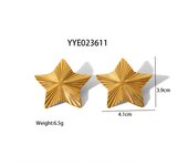 Encanto Anillos de estrella de acero inoxidable para mujeres y hombres, anillos de estrella de cinco puntas con apertura ajustable Vintage, regalo de joyería para vacaciones en la playa