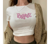 Bratz vintage cyber y2k yk2 crop top girl Harajuku fairycore hippie yk2 t-shirts