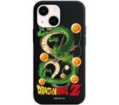 Funda original compatible con iPhone 13 Mini Negro con un diseño de Dragon Ball Z Shenron y Bolas
