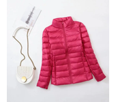 Plus Size Light Down Jacket Women Inner Cloth Autumn Winter Slim Short Stand Collar Warm White Duck Down Coat Women Outerwear