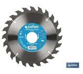 Cofan Disco Sierra Madera Ø180 X 30mm, 24 Dientes - Alta Calidad