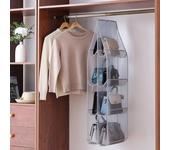 1/2Pcs Hanging Type Storage Bags for bag Organizer 3/4Layer Eco-Friendly Dust-proof Transparent bag organizer Storage Container