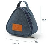 Mini Triangular Insulation Bag Aluminum Foil Thermal Cooler Lunch Tote Student Sandwich Egg Breakfast Box Bento Lunch Carry Bags