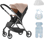 Carrito de bebé plegable multifuncional para viajes, seguro y ligero, sistema de transporte versátil para bebés