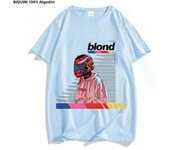 Frank O-ocean Blond R&B Music T Shirts MEN 100% Cotton Tshirts Handsome T-shirts Letters Sense of Design Manga/Comic O-neck Tops