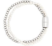 BREIL Colección MAGNETICA SYSTEM, Pulsera Mujer en Maple, NATURAL PEARLS, Ideas de Regalos para Mujer