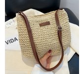 Ladies Fashion Summer Straw Crossbody Bag Women Beach Holiday Shopping Woven Shoulder Handbag Messenger Purses For Women Bags
