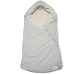 Saco de Bebé Gris Brilla en la Oscuridad - Saco para dormir Algodón Tipo Capazo Para Carrito de Bebé o Cuna - Saco Dormir Bebé Recién Nacido - Saco Calentito Invierno Para Bebé - Capazo Bebé