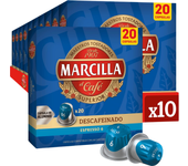 Café Marcilla Descafeinado Capsulas - Pack 10 - 200 Cápsulas - Qumir
