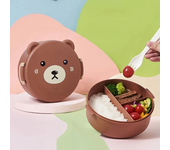Kawaii Portable Lunch Box For Girls School Kids Plastic Picnic Bento Box Microwave Food Box With Compartments Storage Containers