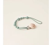 Clavija de mordedor para bebé de silicona con cadena antipérdida y almohadilla calmante chupete anti-cadena para carrito de comprar