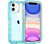 3IN1 Heavy Duty Hard Otter Case Box for IPhone 15 Pro Max 14 13 11 X XR XSMAX SE 6 7 8Plus Transparent Shockproof Armor Cases