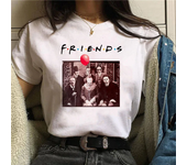 2021 Horror Friends Pennywise Michael Myers Jason Voorhees Halloween Women T-Shirt Top Ouija T Shirt Camiseta Female Shirt