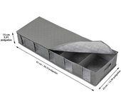Delication Large Under Bed Storage Boxes Thick Breathable Underbed Clothes Storage Bags Closet Organizer Rangement Organisation