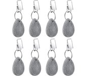 Mantel perchas, mantel colgante de Mesa de Piedra con clips de metal para Decoración de mesa de picnic al aire libre (gris, 8 piezas)