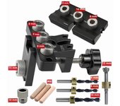 Precision Jig Dowel Cam Jig 3 In 1 Dowelling Jig Master Kit Wood Hole Drilling Guide Woodworking Position for DIY Wood Working