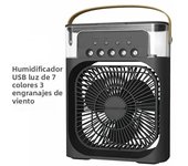 Portable Fan Air Conditioners USB Electric Fan LED Night Light Water Mist Fun 3 In 1 Air Cooler Humidifie For Home