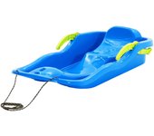 vidaXL Trineo con frenos polipropileno azul 87x40x18 cm