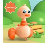 Baby Toy Swing Duck Toy Cartoon Press Vehicles Glide Animal Inertia Pull Back Cars Early Education Toys for Toddlers Boys Girls
