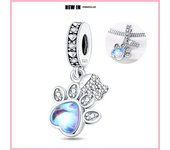 925 Silver Animal Series Cute Paw And Fish Charms Beads Fit Pandora 925 Original Bracelet Necklace Womens Fine DIY Jewelry Gift