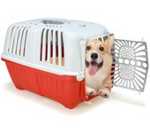 Transportín Pratiko Arquivet para Perros Medianos, Cómodo y Seguro con Ventilación óptima