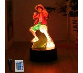 Actions Figure One Piece Luffy Zoro Anime Figures 3D Lamp PVC Action Collection Model Toys LED Night Light Kid Christmas Gift