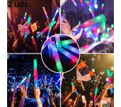 Led Foam Sticks Flashing Glow Sticks Party Supplies Light Up Batons Wands Glow In The Dark For Wedding Party Raves Concert