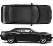 Pegatinas/Vinilos para coche franjas estilo Mopar compatibles con Dodge Challenger 2008 - 2020