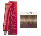 Tinte Igora Royal 8-00 Rubio Claro Natural Intenso 60 ml. Schwarzkopf