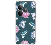 Tumundosmartphone Funda Silicona Antigolpes para Realme GT 6 / GT 6T 5G diseño Flores 10 Dibujos