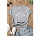 2024 New Nashville Tennessee Country Music City Country Music City Guitar Vintage T-Shirt Printed Round Neck Comfortable Top