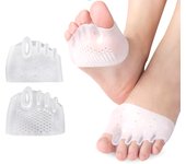 Forefoot Pads Toe Separator Cushion Pad Silicone Pain Relief Shoes Insoles Toe Hallux Valgus  Corrector Gel Pads Foot Care