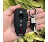 Silicone car key case protector keychain For Mercedes Benz AMG 2016 2017 E Class E200 E260 E300 E320 W213 rubber remote cover
