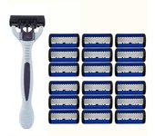 Razor Classic 6 Layer Safety Razor For Men's Shaving Women's Hair Removal Shaving Blades Manual Shaver
