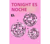 Pink Disco Ball Dancefloor Disco Party Fashion Poster Prints Retro Wall Art Picture Canvas Painting for Club Bar Room Home Decor