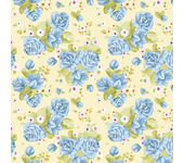 Papel Pintado Floral Rosas Azules