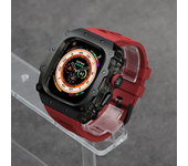 Luxury Modification Kit For Apple Watch Ultra 2 49mm 45mm 44mm Stainless Steel Case For IWatch 9 8 7 6 Crystal Button Sport Band