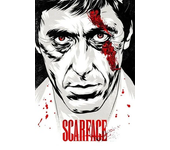 Al Pacino Scarface Gangster Movie Art Poster Canvas Painting  Wall Picture Prints Home Decor  Movie Poster for Living Room Bedro