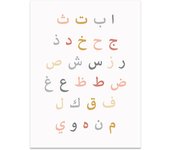 Islamic Calligraphy Bismillah Alphabet Arabe Sun Moon Nursery Posters Wall Art Canvas Painting Print Picture Kids Room Decor