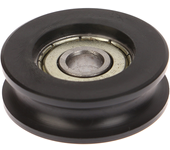 For Slide Door Window U Groove Roller Pulley 626 Bearing Steel Bearing Roller Injection-coated U-shaped Pulley Wheel